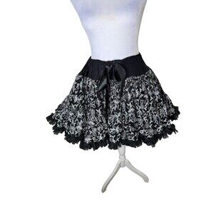 Oopsy Daisy Baby Inc Black Petticoat girls under skirt  costume fluff tutu L/6X